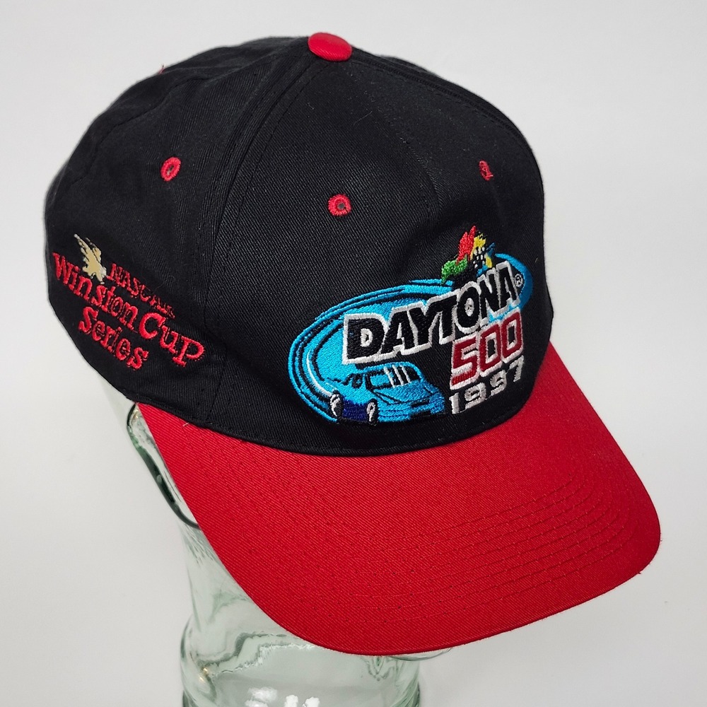 Vintage 1997 Daytona 500 Snapback Hat Jeff Gordon NASCAR Winston Cup Racing Cap
